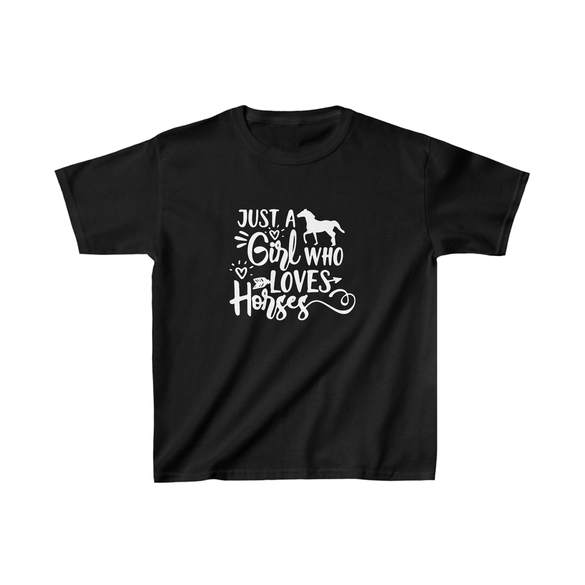 Just A Girl Who Loves Horses Kids Tee