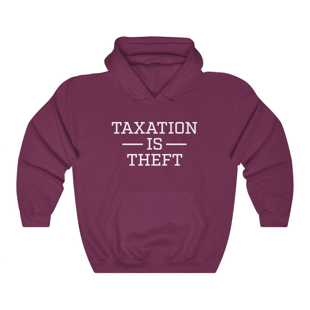 Taxation Is Theft Block Unisex Heavy Blend Hooded Sweatshirt
