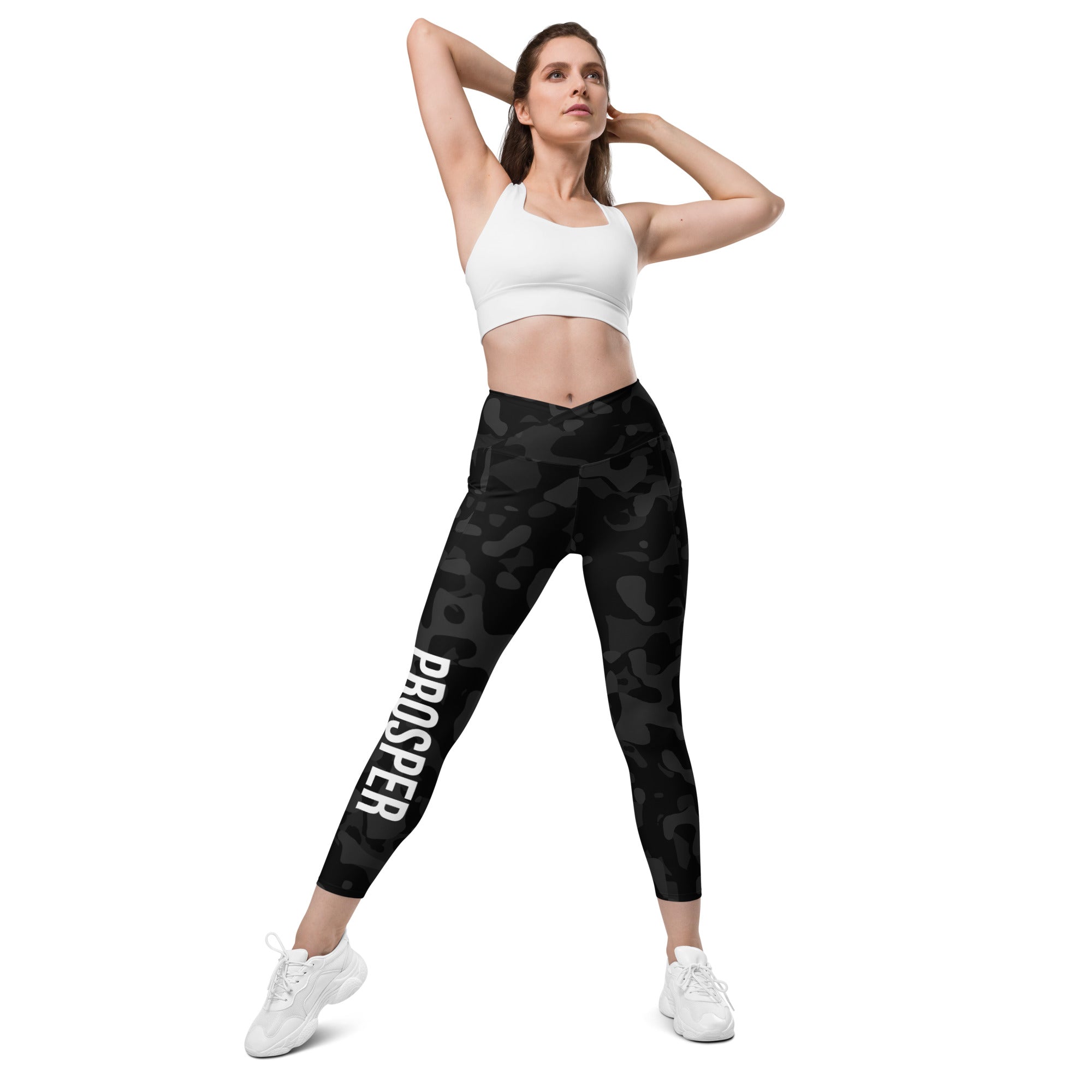 Prosper Ghost Camo Crossover Leggings with Pockets