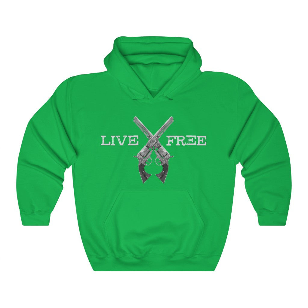 Live Free Revolver Unisex Heavy Blend Hooded Sweatshirt