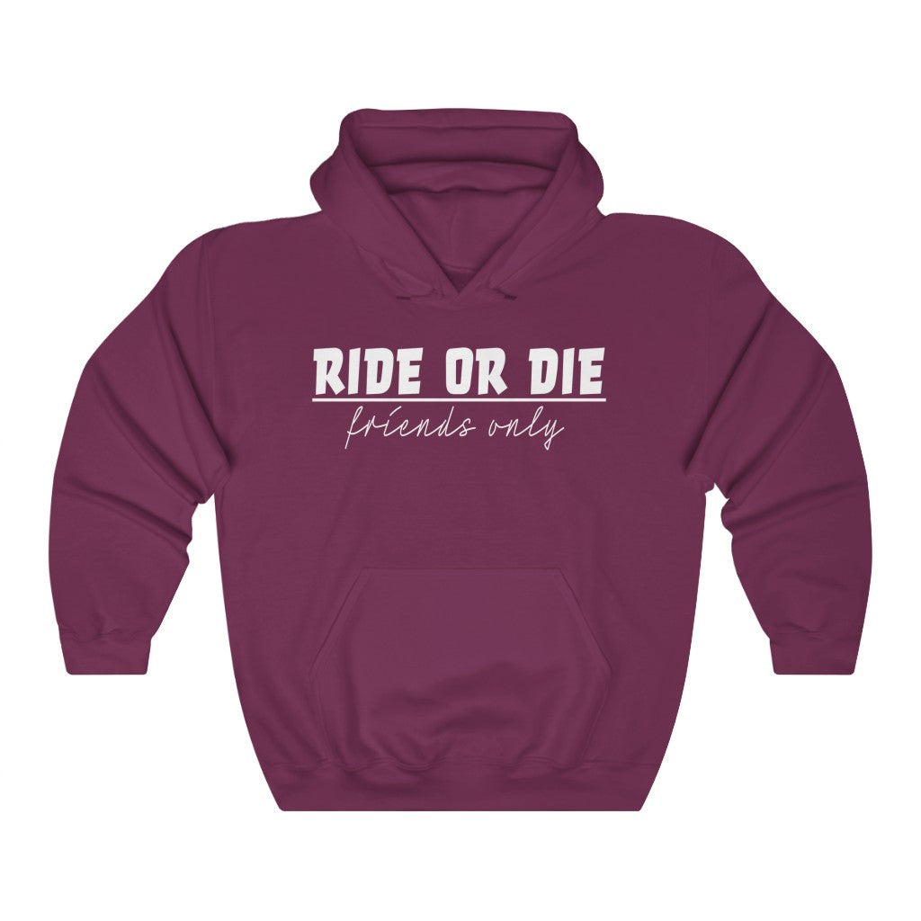 Ride Or Die Friends Unisex Heavy Blend Hooded Sweatshirt